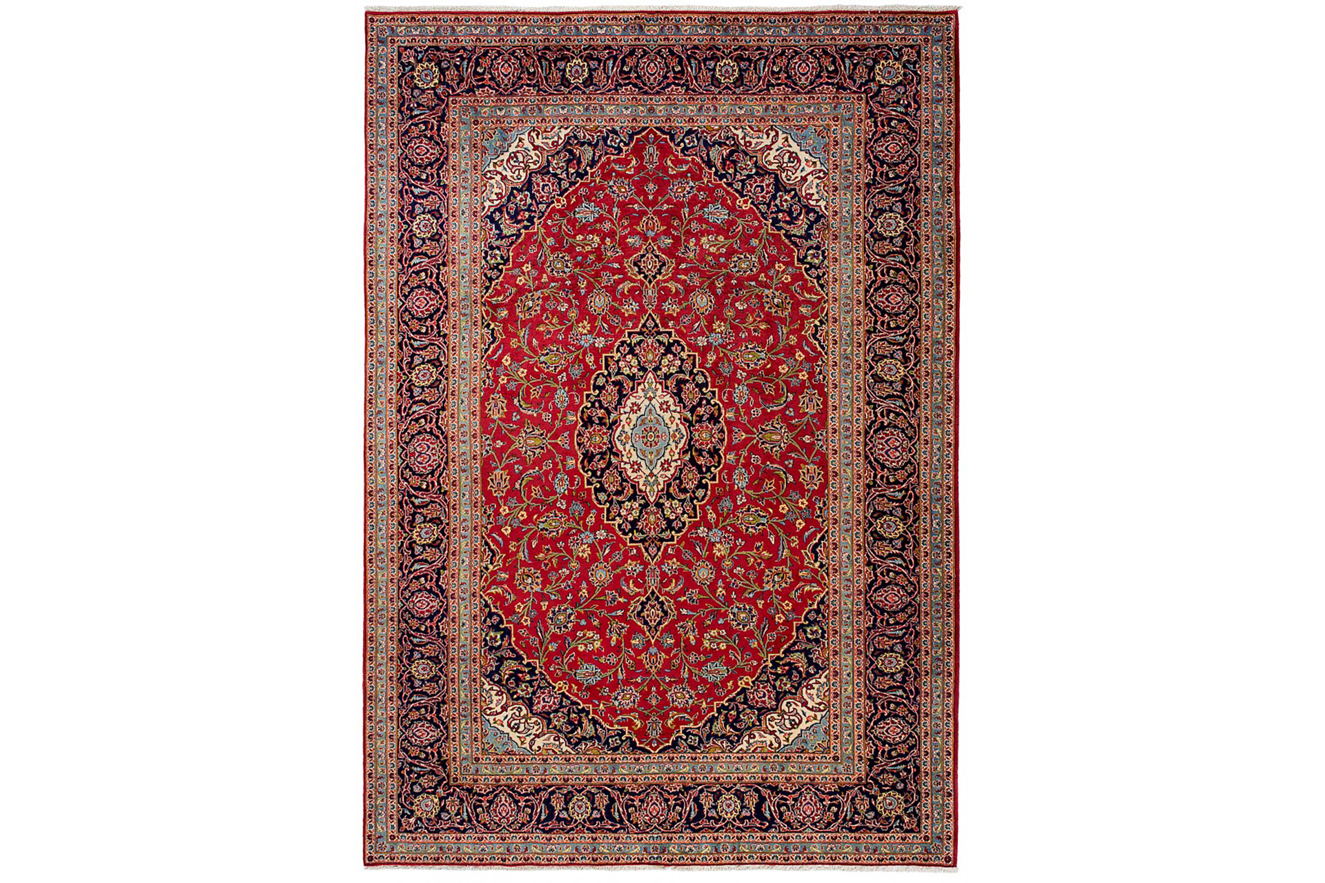 Persian Hand Knotted Kashan Rug